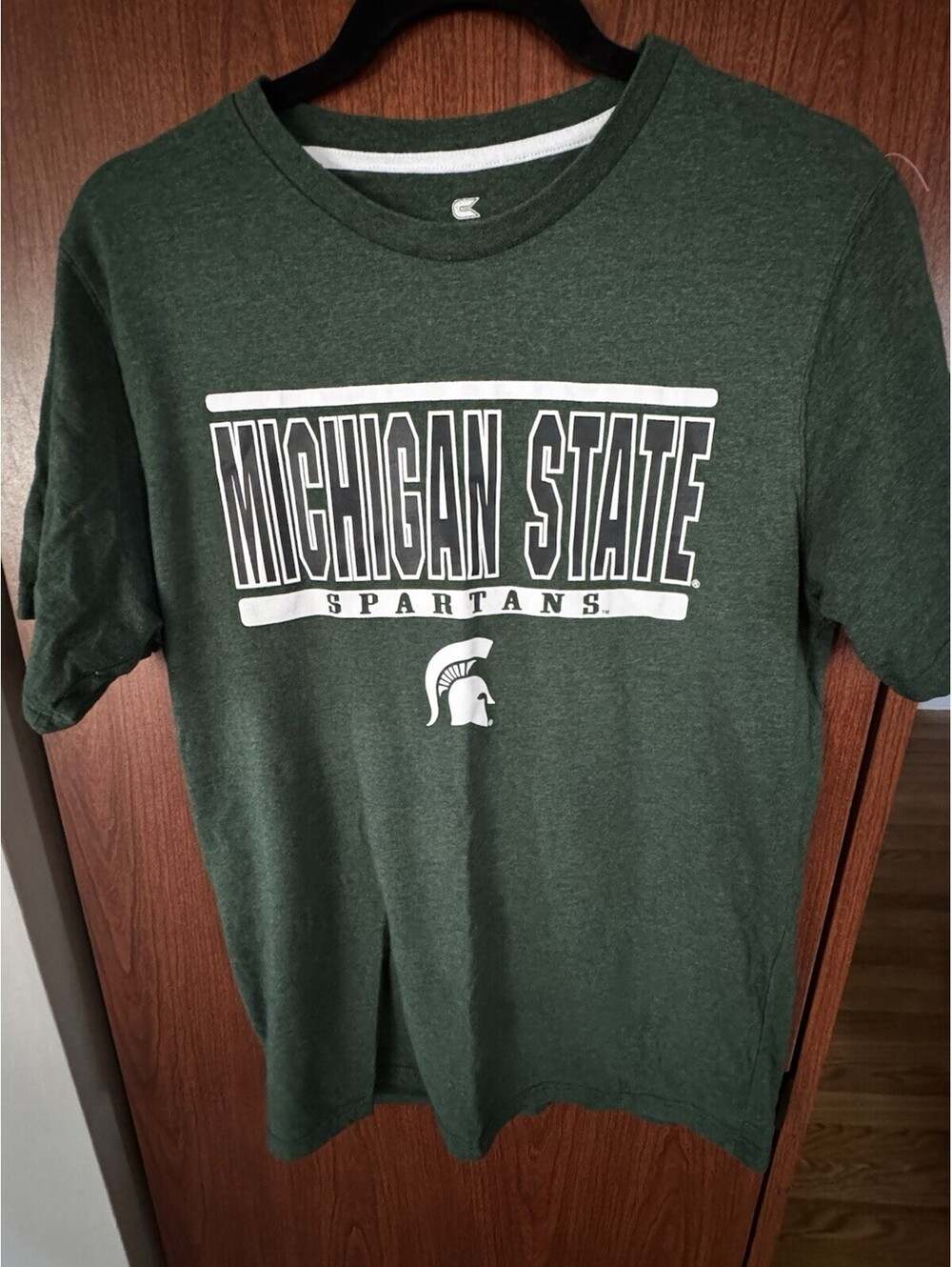 Michigan State Spartans T Shirt Mens Medium Green Colosseum NCAA Graphic Tee MSU